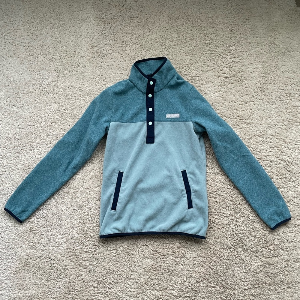 Columbia Teal Fleece Pullover - XS
